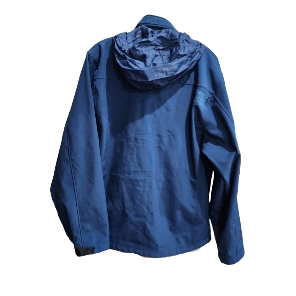 POWDER RIVER OUTFITTERS Blue jacket packable hood Size Large - Picture 2 of 4